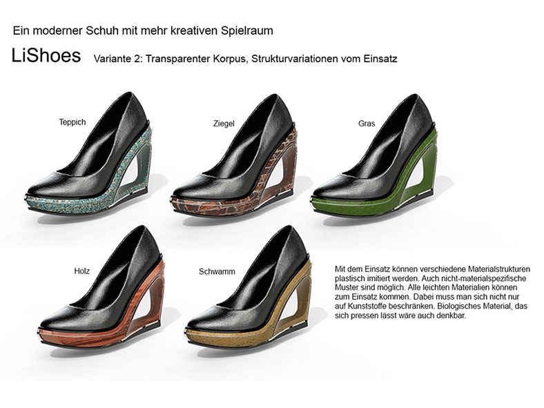 Der Design und Farbwandler unter den Schuhen