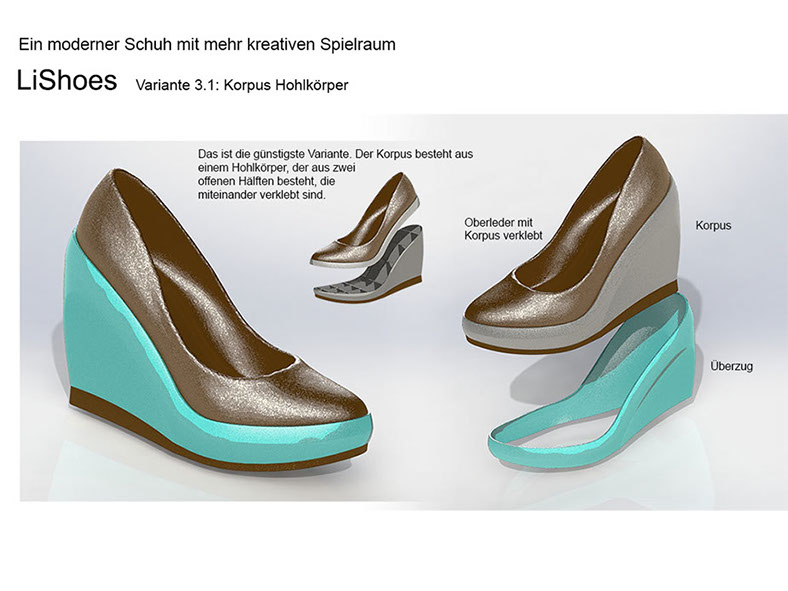 Der Design und Farbwandler unter den Schuhen